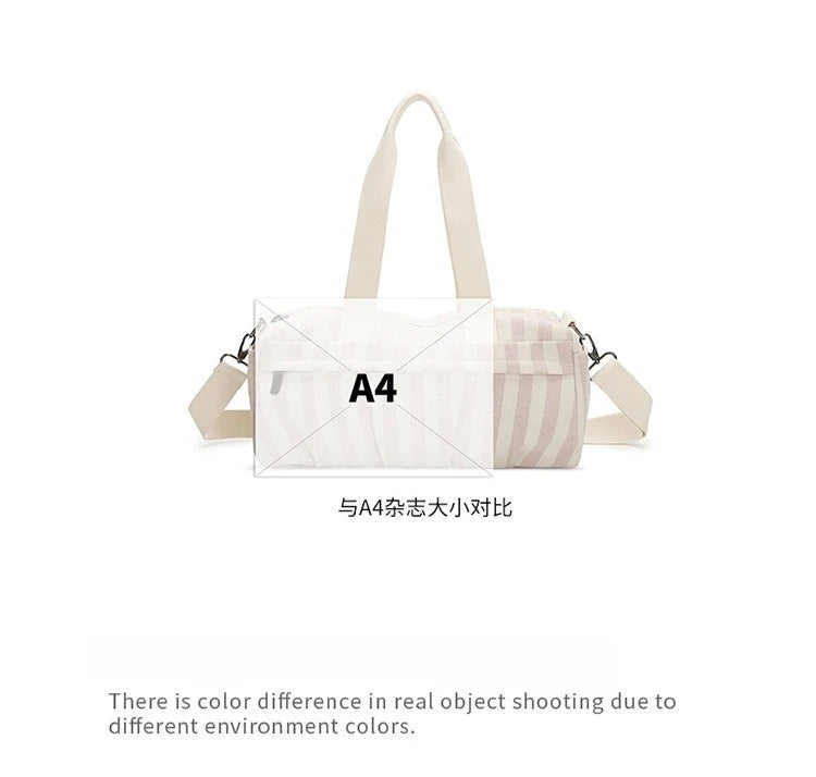 Women's Handbag Fashionable  Lightweight Women's Canvas  Bags with Checked Fabric Large Capacity for Single Shoulder Bag
