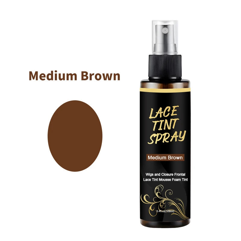 100ml Lace Melting Spray And Lace tint spray For Lace Wigs,Glueless,Natural Finishing Hold Dyed wig care spray for Women & Men