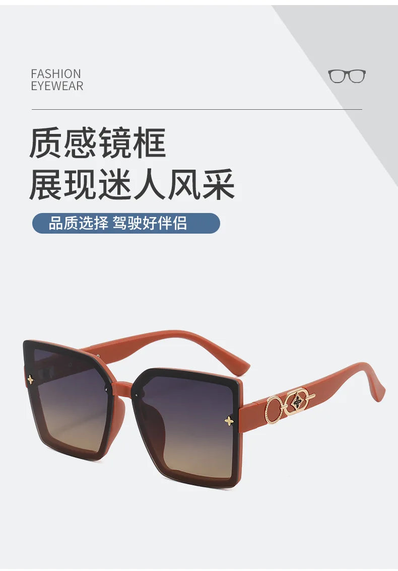 Polarized Sunglasses for Women | 100% UV Protection | Scratch-Resistant Lenses | Trendy Square Frame | Lightweight & Comfortable