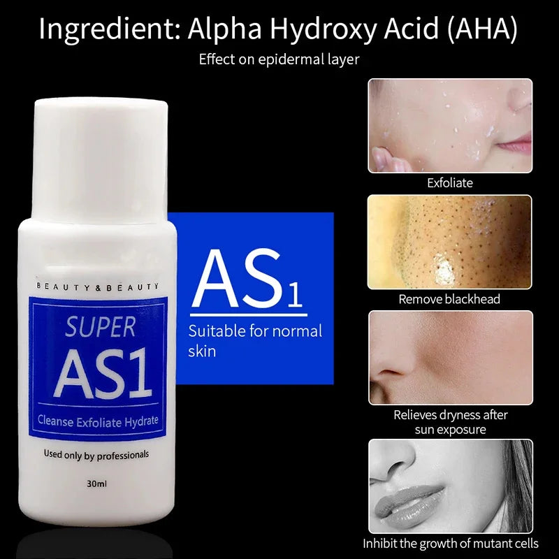 Concentrated Water Exfoliating Liquid Small Bubble Instrument Special Skin Essence AS1 SA3 AO3 3 Kinds Of Serum Skin Deep Clean