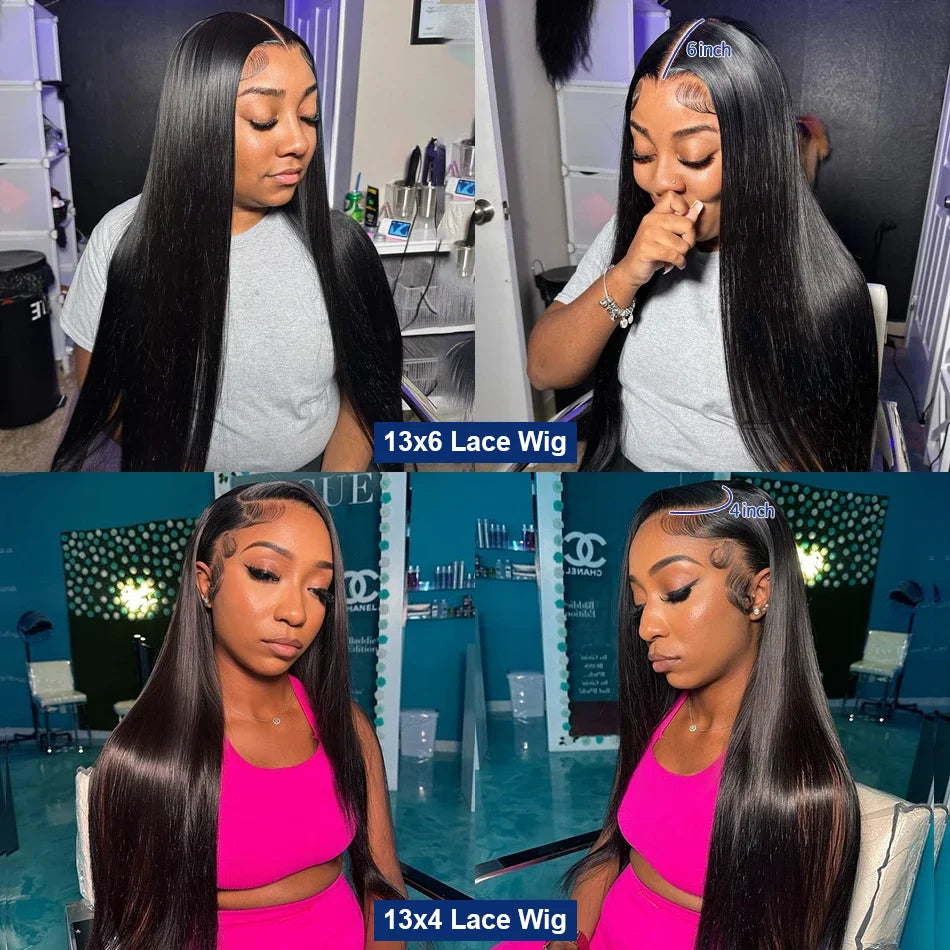 40 Inch Human Hair Wigs Pre Plucked With Baby Hair 13x4 13x6 Hd Lace Frontal Wig Straight Lace Front Human Hair Wigs For Women