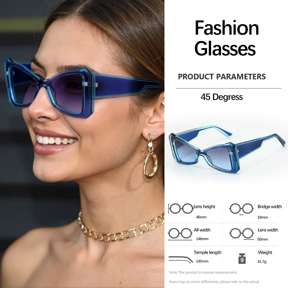 2025 Geometric Sunglasses for Women Angular Borders Modern Artistic Sense Fashionable Items Novelty Glasses Women's Glasses